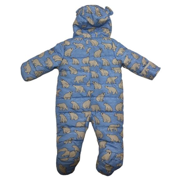 Polar Bears Baby Snowsuit Fleece Size 12M - Picture 4 of 4